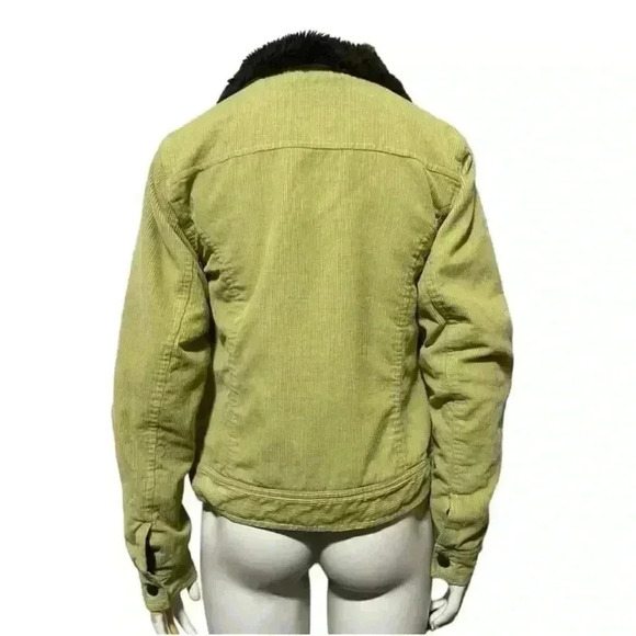 Green corduroy Sherpa trucker jacket - DUTCH HARBOR GEAR - unisex S - Picture 7 of 14